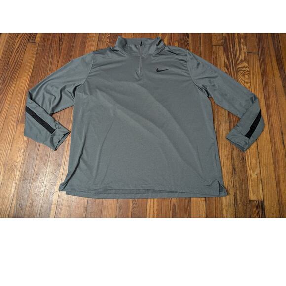 Nike Gray Mens 2Xl 1/4 Zip Fleece in good condition. - Picture 1 of 6